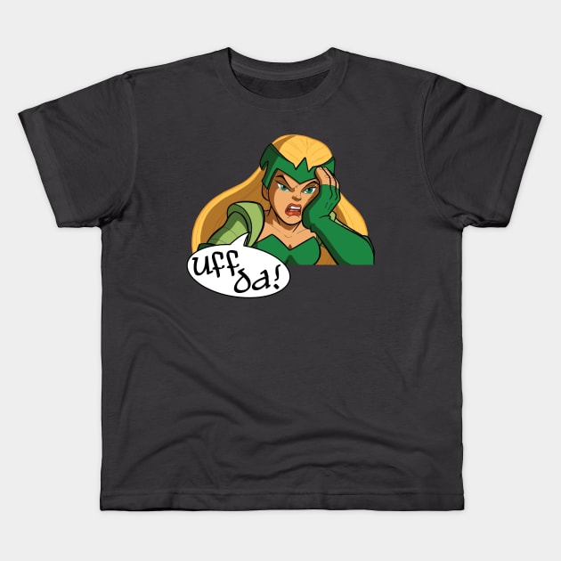 Uff Da! Kids T-Shirt by LeftWingPropaganda